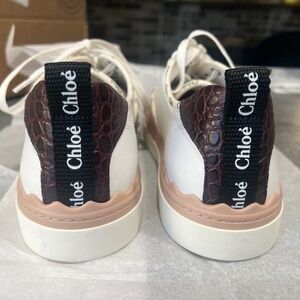 Women’s Chloe White Sneakers Size 9 - never worn
